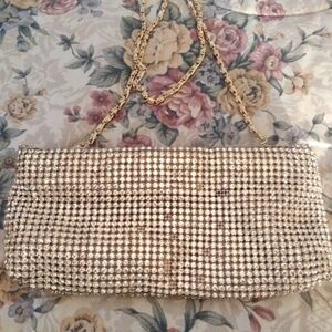 Marciano Gold Crystal Clutch